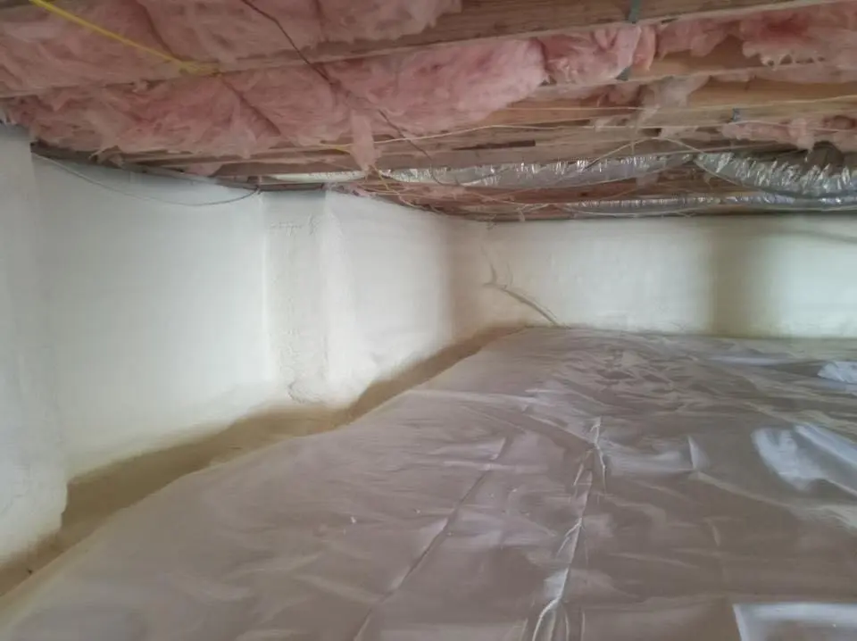 Crawl space encapsulation with closed-cell spray foam for Spray Foam Roofing in Old Saybrook